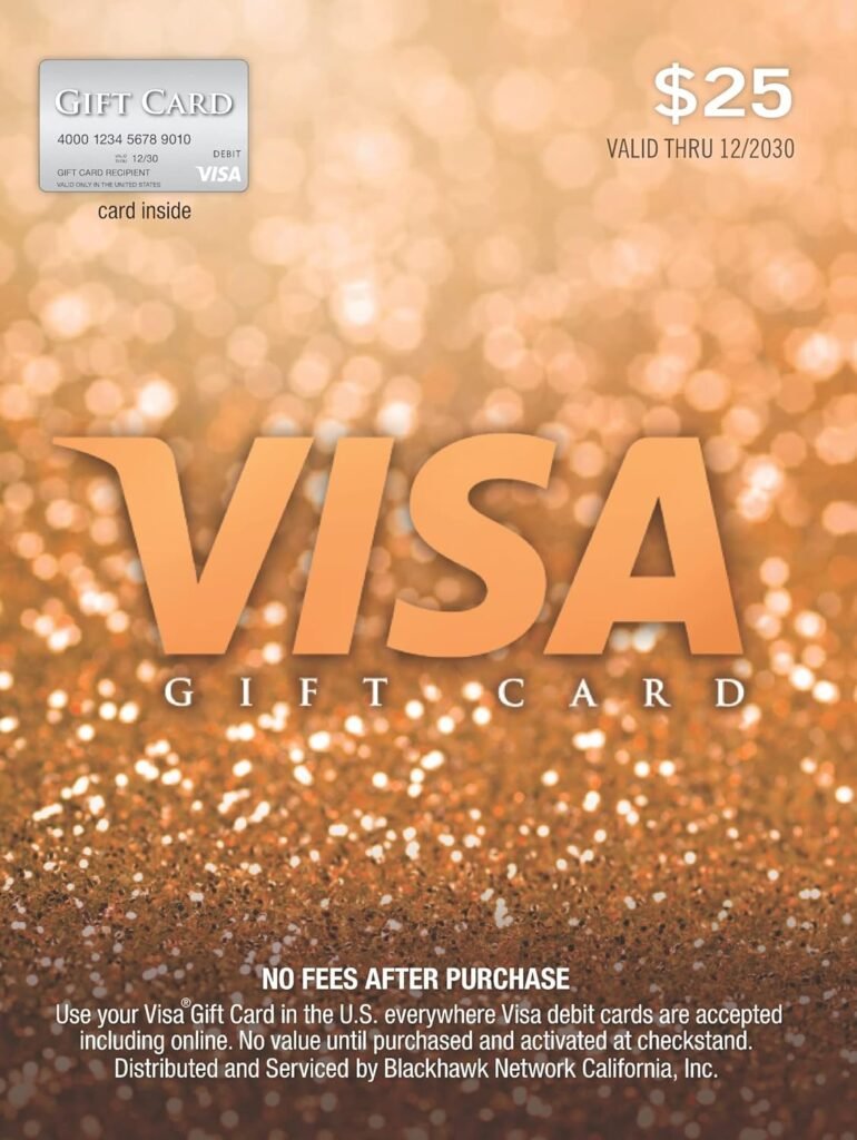 Visa $25 Gift Card (plus $3.95 Purchase Fee)