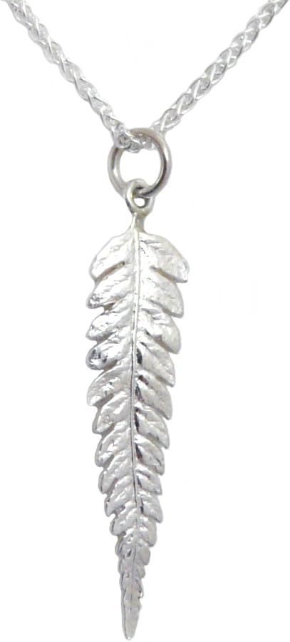 Modern Artisans Sterling Silver Fern Pendant Necklace, 18, American Made