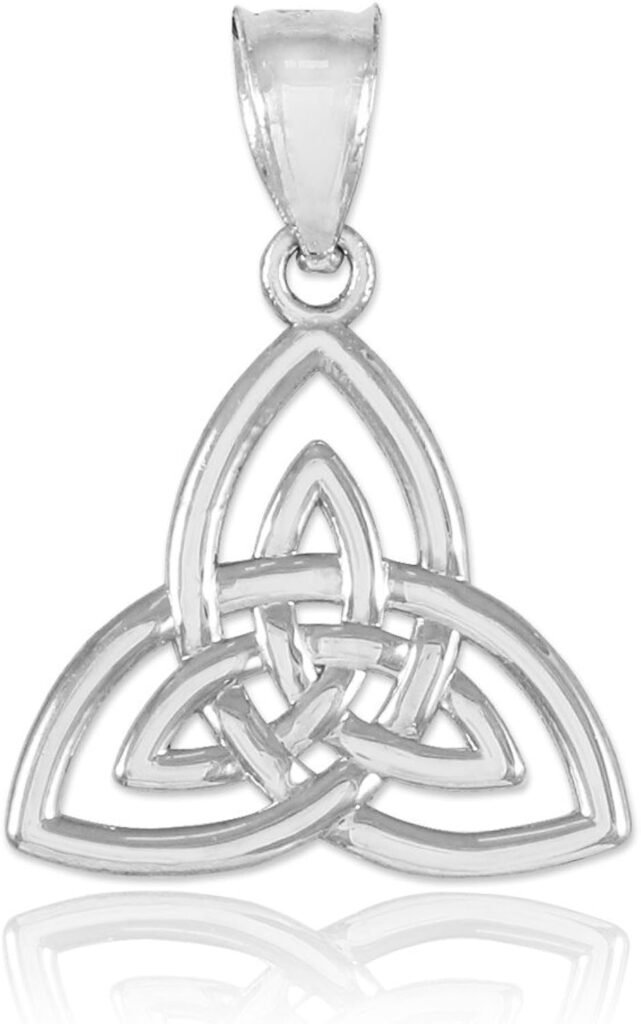 925 Sterling Silver Celtic Knot Charm Triquetra Pendant