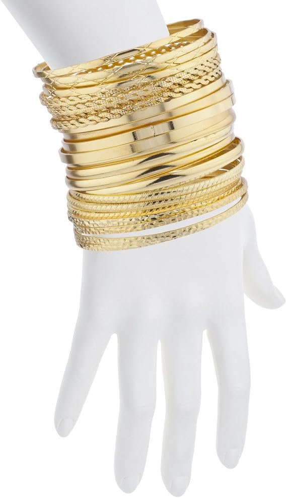 Bangle Bracelet Showdown: Lux Accessories, Colorful Painted Enamel, and Tibetan Silver