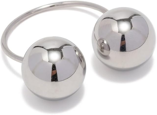 Geometric Balls Minimalist Wrap Open Ring for Women Girls Fashion Ball Stainless Steel Eternity Statement Promise Knuckle Pinky Stacking Adjustable Ring Daughter Bff Birthday Christmas Gifts Geometric Balls Minimalist Wrap Open Ring for Women Girls Fashion Ball Stainless Steel Eternity Statement Promise Knuckle Pinky Stacking Adjustable Ring Daughter Bff Birthday Christmas Gifts